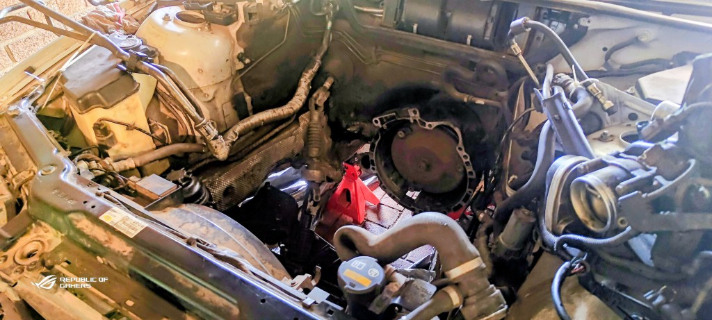 BMW E46 engine removed
